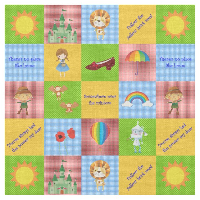 Tissu Assistant des blocs de surface composée Oz rouge/v (Fermer)