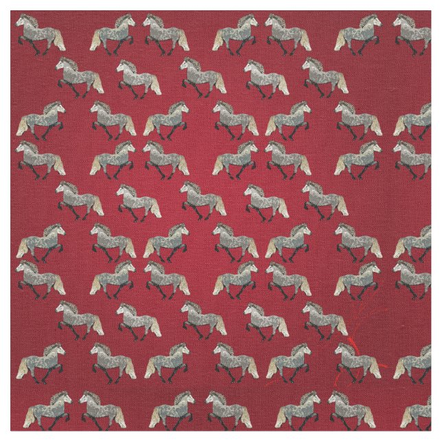 Tissu Astrid en rouge (Fermer)