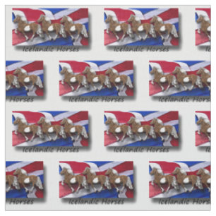 Tissu Astrid et drapeau islandais