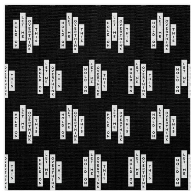 Tissu Attends, Laisse-Moi Repenser Cela (Échantillon)