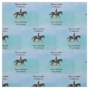 Tissu Aucun endroit je serais plutôt - cheval équestre