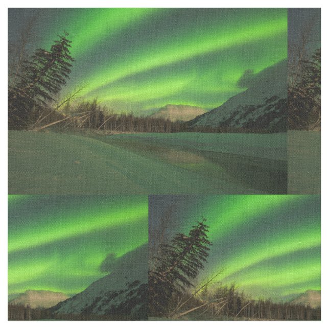 Tissu Aurora à bande (Fermer)