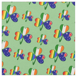 Tissu Australie Irlande Shamrock Gay pride