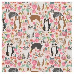 Tissu Australien Shepherd vintage floral mélange rose
