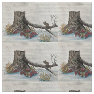 Tissu Automne Chipmunk