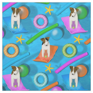Tissu autre fête de la piscine Parson Jack Russell Terri