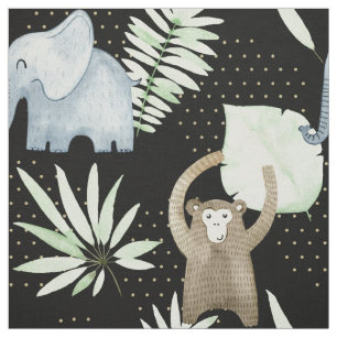 Tissu avec animaux safari pour enfants