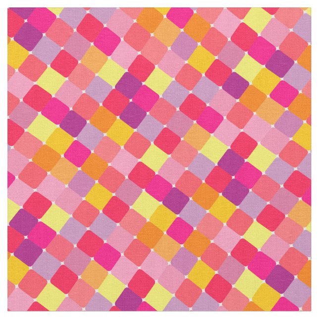 Tissu avec carrés colorés (Fermer)