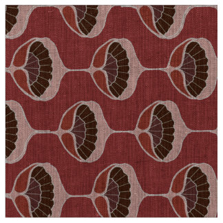 Tissu avec des fleurs de Nouveau Lotus d'art