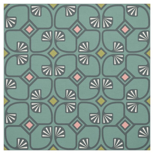 Tissu avec le modèle floral vintage (Échantillon)