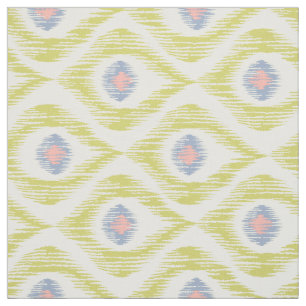 Tissu avec motif ikat vert
