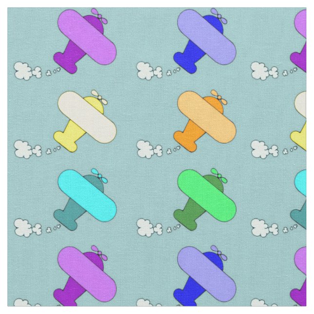 Tissu Avions (Fermer)