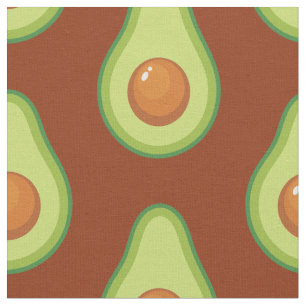 Tissu Avocado Cute Vegetables