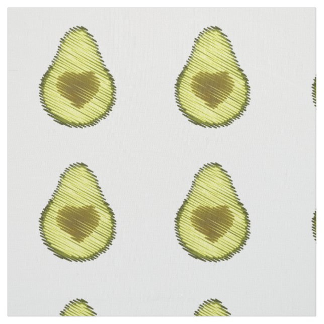 Tissu Avocado Love écrit (Échantillon)