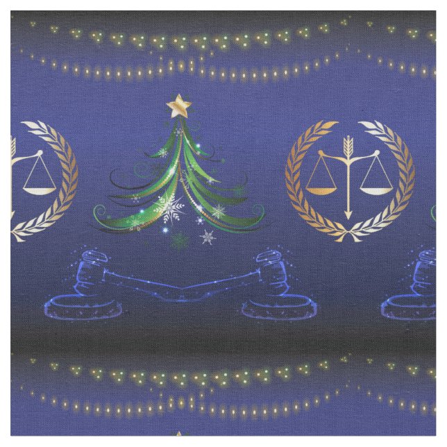 Tissu Avocat Arbre de Noël Élégant (Fermer)