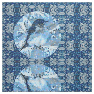 Tissu Baby Blue Bird