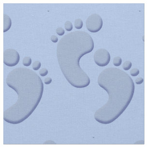 Tissu Baby Boy Little Feet Footprint Fabric