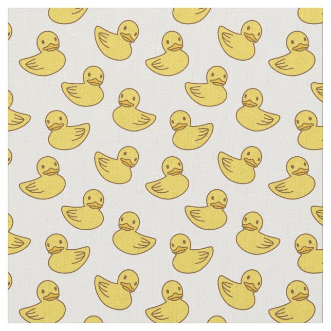 Tissu Baby shower de canard jaune pâle Motif de canard (Fermer)