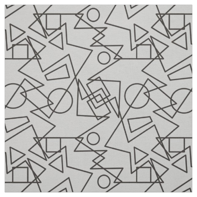 Tissu Bagues en polygones Triangles Rectangles Carrés MI (Échantillon)