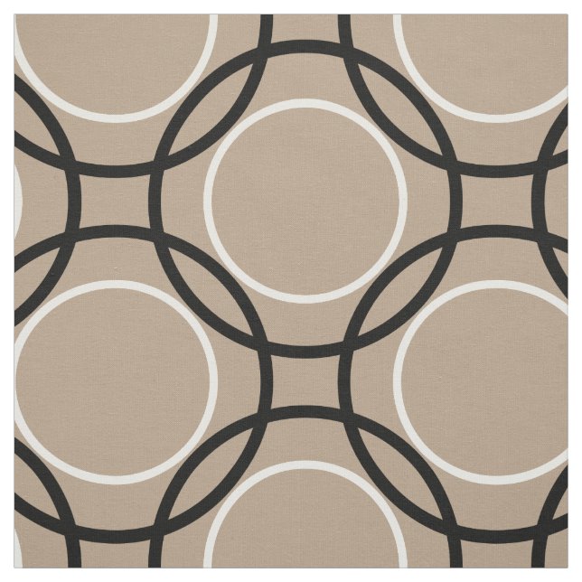 Tissu Bagues noir & blanc + votre backgr. & idées (Échantillon)