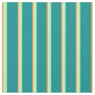 Tissu Baguette d'or, lavande, vert et cyan foncé couleur