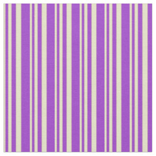 Tissu Baguette d'or pâle et bandes foncées orchidées