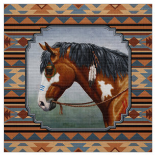 Tissu Baie Pinto War Horse Design Sud-Ouest