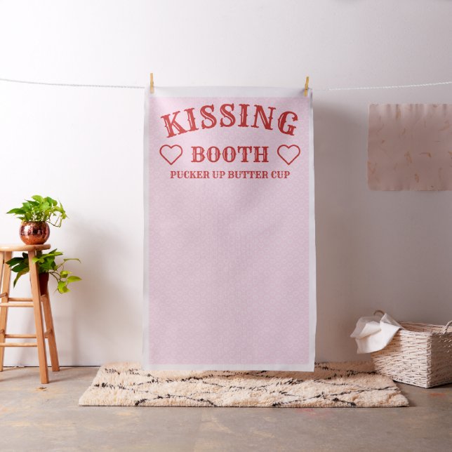 Tissu Baiser Booth Party Prop Photo Booth Backdrop (In Situ)