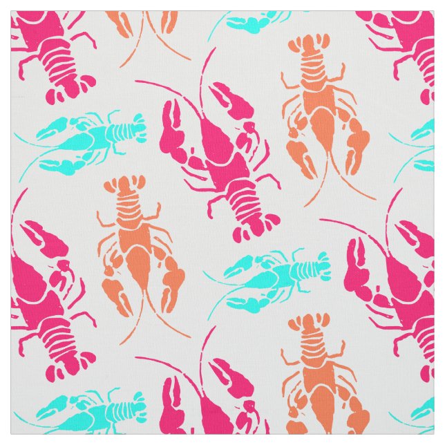 Tissu Bake au homard coloré (Échantillon)