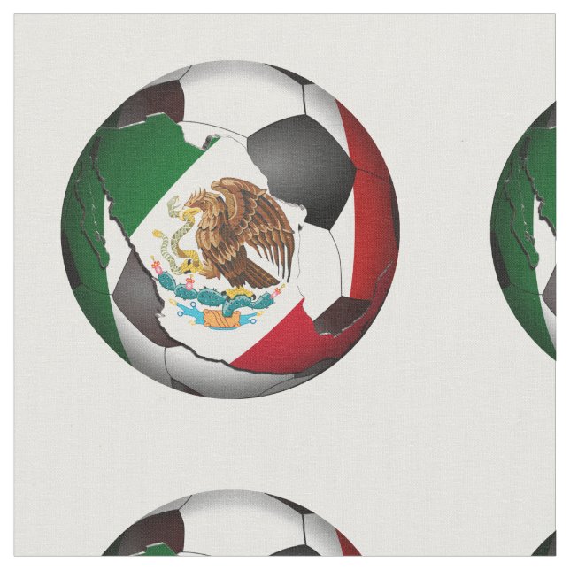 Tissu Bal de football mexicain (Fermer)