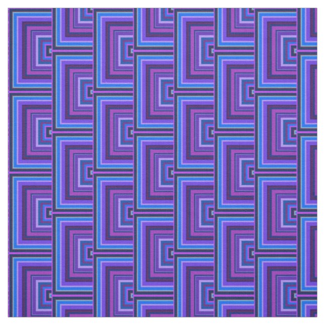 Tissu balance carré bleue et violette (Échantillon)