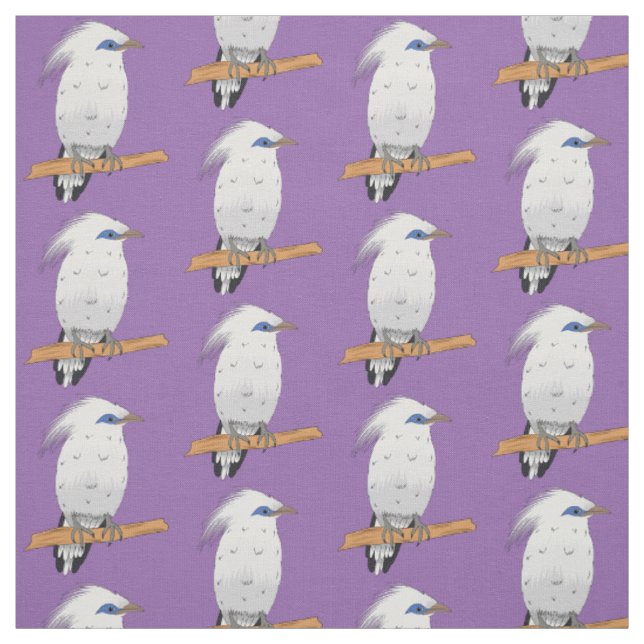 Tissu Bali Mina tropical oiseau exotique (Échantillon)