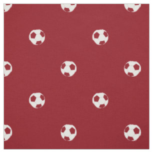 Tissu balle de football à pois fond déposé modèle
