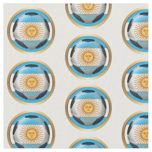 Tissu Balle de football argentin (Fermer)