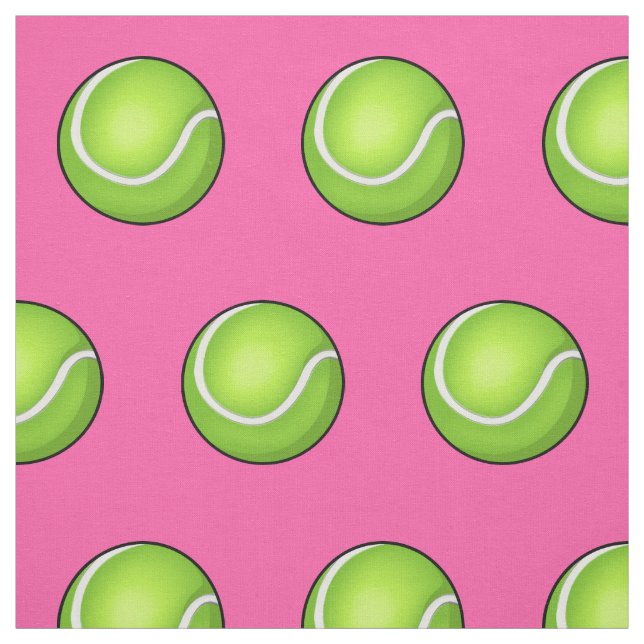 Tissu Balle de tennis rose (Échantillon)