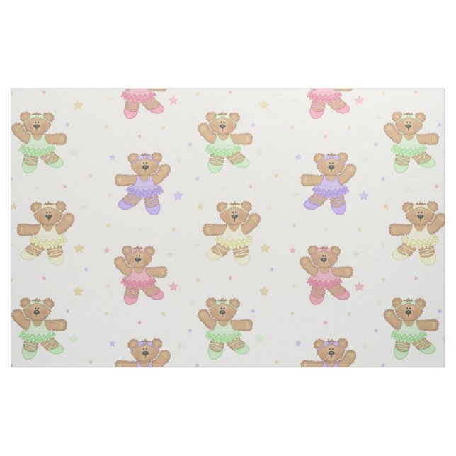 Tissu Ballerina Ballet Nounours (Fat Quarter)