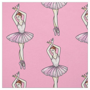Tissu Ballerina, danse de ballet rose pétillant
