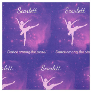 Tissu Ballerina Danse Parmi Les Étoiles Galaxy Personnal