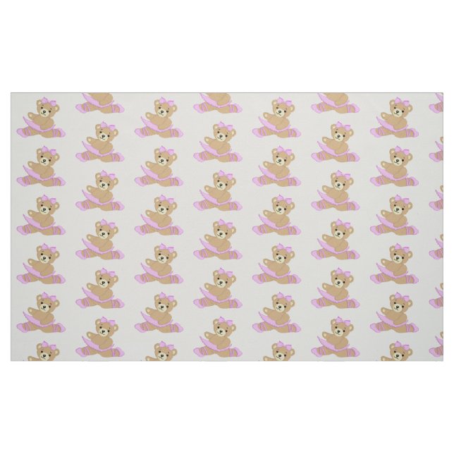 Tissu Ballerina Teddy Bear (Fat Quarter)