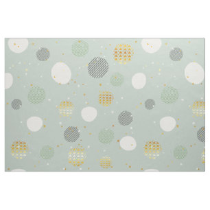 Tissu Balles de Noël Abstraites Motif moderne