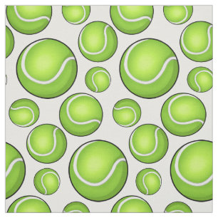 Tissu Balles de tennis dispersées