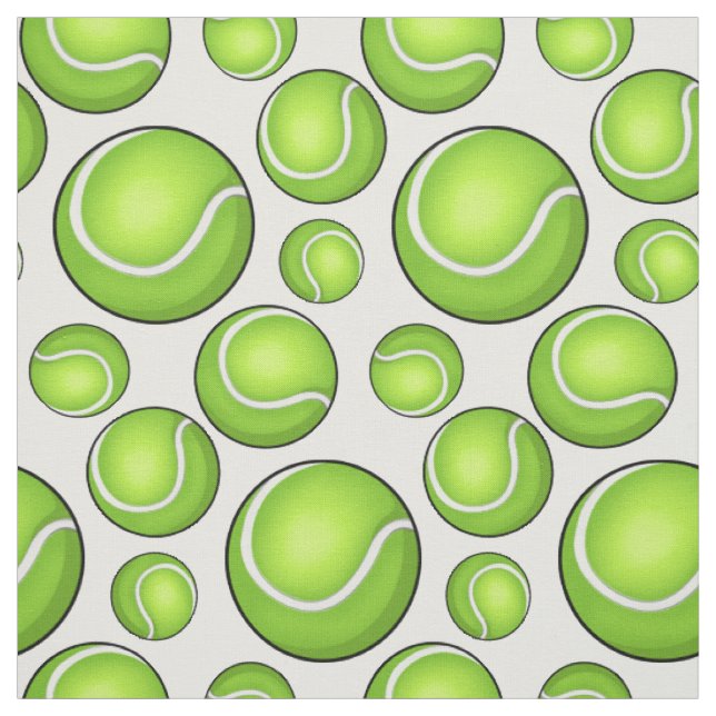 Tissu Balles de tennis dispersées (Échantillon)