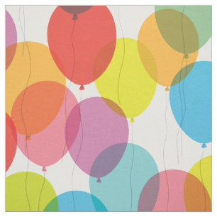 Tissu Ballons d'anniversaire lumineux