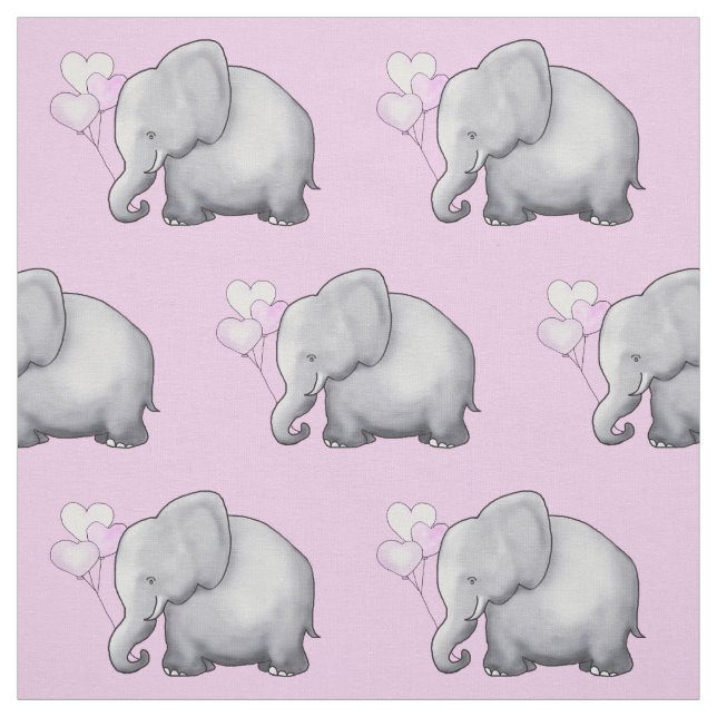 Tissu Ballons de coeur mou Nourriture pour bébé éléphant (Échantillon)