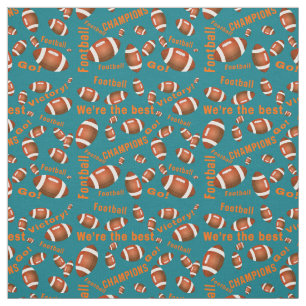 Tissu Ballons De Football Américain Et Texte Inspirant