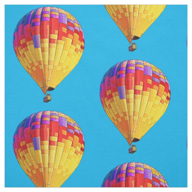 Tissu Balloon à air chaud pour vol Abstrait psychédéliqu (Échantillon)