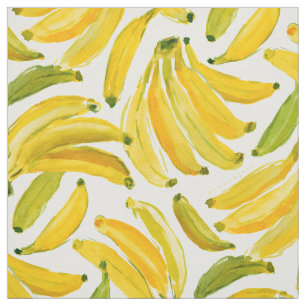 Tissu BANANA BUNCH Motif de fruits