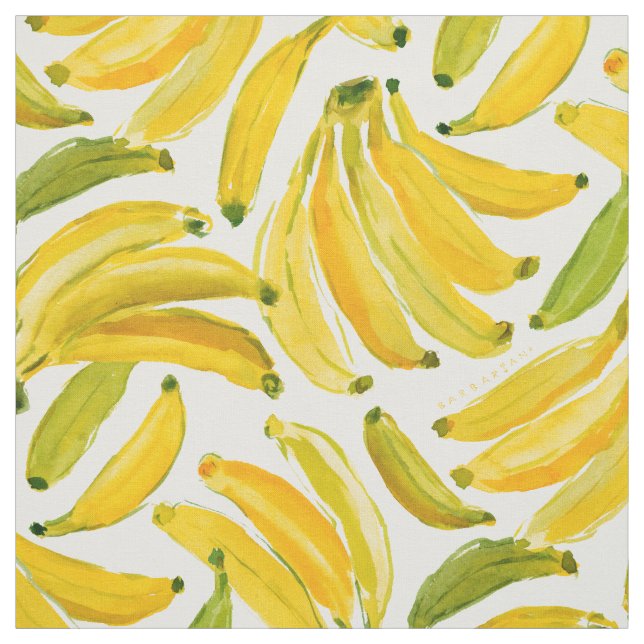 Tissu BANANA BUNCH Motif de fruits (Échantillon)
