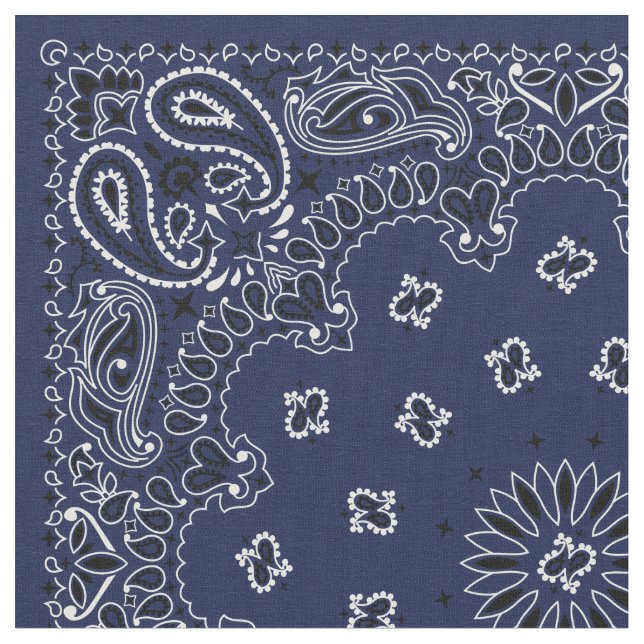 Tissu Bandana bleu (Fermer)
