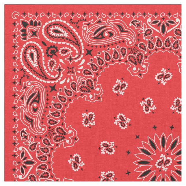 Tissu Bandana Rouge (Fermer)